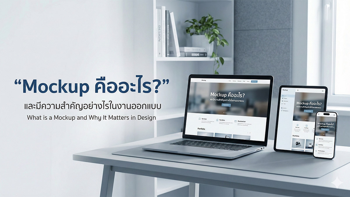 มือใหม่หัดดีไซน์ต้องอ่าน! Mock up คืออะไร